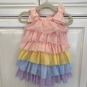 Janie & Jack x Juno Valentine Pink lemonade dress LIKE NEW